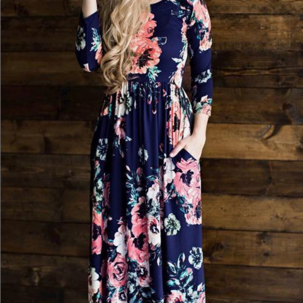 Long sleeve maxi dress